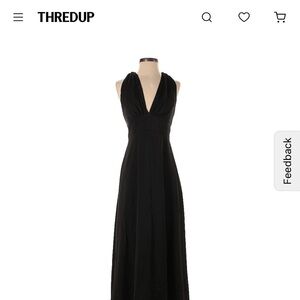 Banana Republic Black Backless Dress